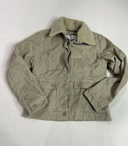 Giacca vintage Y2K anni 90 Gramicci verde lavoro velluto a coste colletto sherpa foderato piccolo C6 - Foto 1 di 6