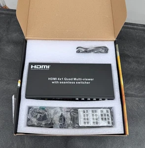 A-NeuVideo ANI-QUAD-MINI HDMI Quad Multiviewer with Seamless Switcher - Picture 1 of 2