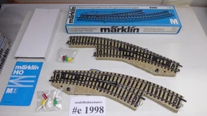 Märklin H0 5140 2 piezas, par de desviadores de arco vía M, como nuevo, embalaje original - #1998 - Imagen 1 de 7
