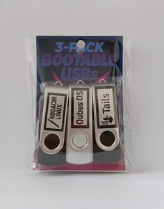 Bootable privacy Set (Tails, Qubes, Kodachi) Live Linux Usb pack - Picture 1 of 7