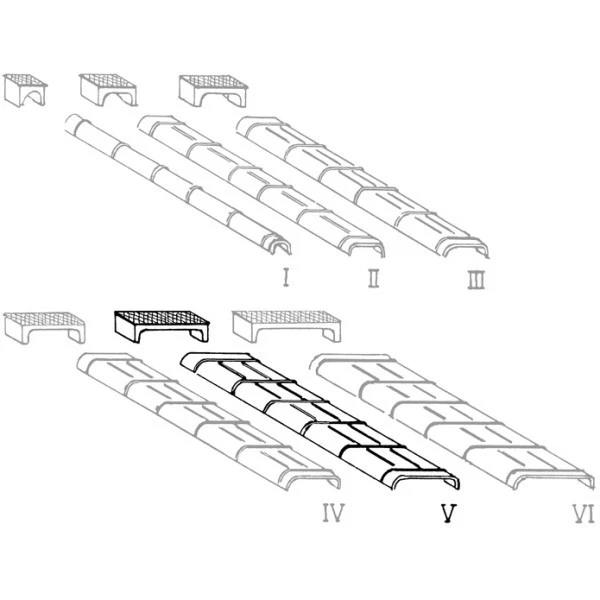 Weinert 72075 H0 Blechkanäle und Rollenkästen, Gr. 5, 10 Stück  + Neu - Bild 1 von 1