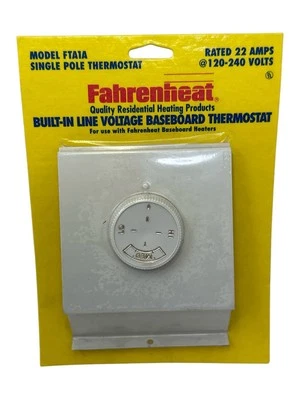 Fahrenheat FTA1A SINGLE POLE Thermostat for F2500 Series Baseboard Heater - Image 1 of 3