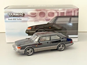 TARMAC WORKS 1:64 SAAB 900 TURBO BLACK - Picture 1 of 2