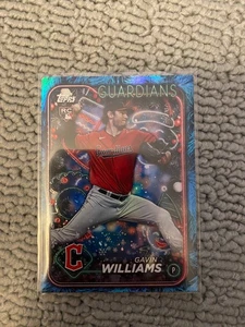 2024 Topps holiday Baseball BLUE FOIL #H173 Gavin Williams RC Rookie - Picture 1 of 2