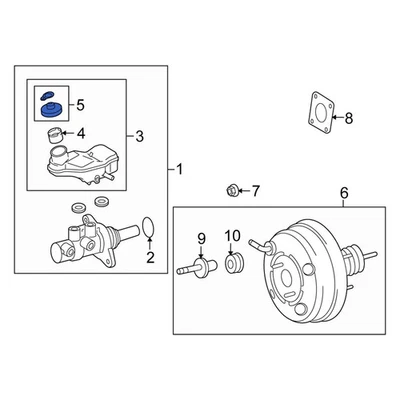 For Scion xB 2009-2015 Scion 4723020140 Brake Master Cylinder Reservoir Cap Foto 1 de 3