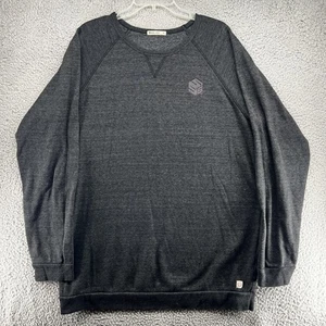 Felpa Marine Layer Uomo XL Grigio Scuro Raglan Girocollo Pullover Made in USA - Foto 1 di 10