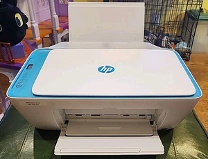 HP DeskJet 2640 All-in-One Wireless Printer Scan Copy w Power Cord Teal - Picture 1 of 5