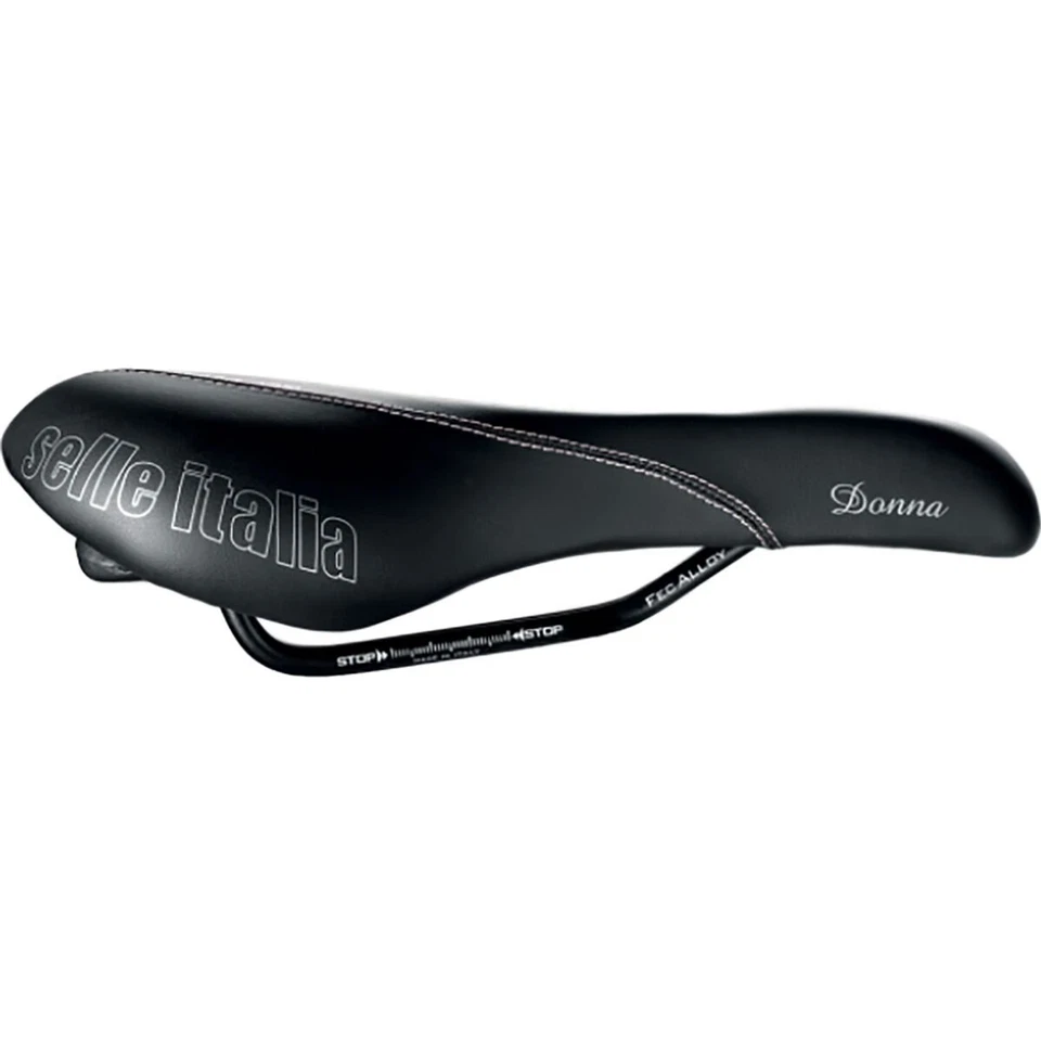Sillín Selle Italia Donna Flow - negro para mujer, aleación FeC, W168xL270 mm Foto 1 de 1