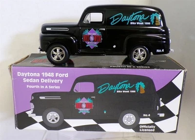 Camión Ford Panel Daytona Bike Week #4 1948 1996 Diecast Bank #68003 Foto 1 de 3
