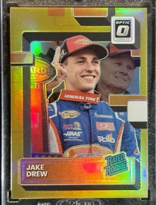 2023 Donruss Optic Racing #15 JAKE DREW Rated Rookie (RC) GOLD /10 - Picture 1 of 2
