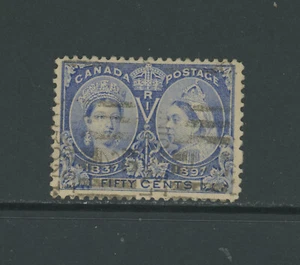 Canadá Scott # 60 F-VF Usado 50 centavos sello gato $190 - Imagen 1 de 2