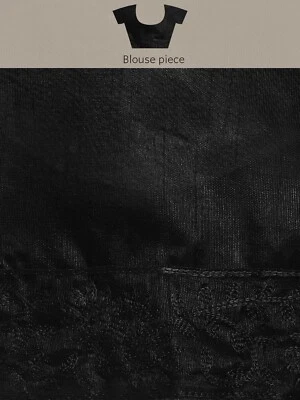 Black stylish designer saree - Image 1 of 4