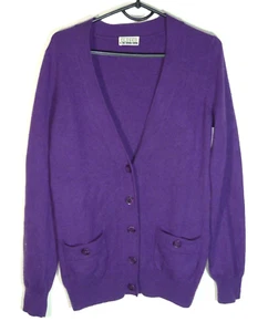 CLOSED Strickjacke Pullover gr. M Lila 100 % Kaschmir Damen mit Taschen vorne - Bild 1 von 6