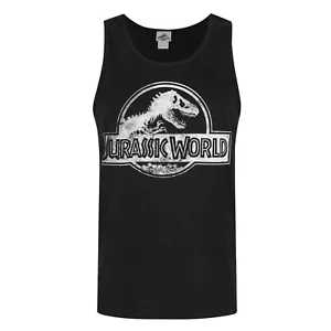 Jurassic World Mens Distressed Logo Vest NS5140 - Picture 1 of 2
