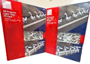 2 Boxen Weihnachten Urlaub Allzweck Lichter Clips 150 Dachrinnenclips - Bild 1 von 3