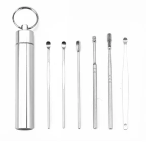 6-Pack Ear Wax Removal Kit – Ear Cleaner Tools w/ Curette Spoon, Picks & Remover - Picture 1 of 8