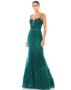 Vestido largo de sirena de encaje Mac Duggal 79082 talla 12 $798 - Imagen 1 de 10
