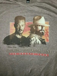FLORIDA GEORGIA LINE 2017 Official "The Smooth" Tour Dates T-Shirt Size L - Picture 1 of 4