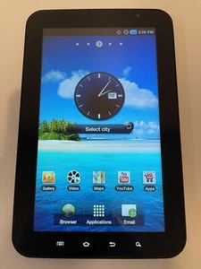 Samsung Galaxy Tab SCH-I800 2GB, Wi-Fi + 3G (Verizon), 7in - Black - Picture 1 of 12