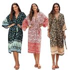 Women Open Front Kimono Cardigans Beach Vacation Flower Swimsuit Cover Up
