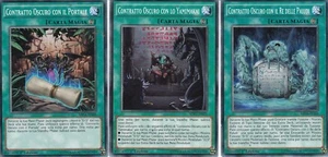CARTA YU GI OH - 3 DIFFERENTI - 1 X CONTRATTO OSCURO CON ?????- COMUNE - 1a ed - Foto 1 di 1