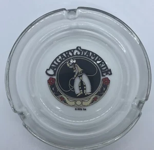 1975 Calgary Stampede The Greatest Outdoor Show on Earth Glass Ashtray - Foto 1 di 4