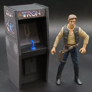 CUSTOM TRON ARCADE VIDEO GAME CABINET 1:18 figure diorama STAR WARS gi joe (K27) - Picture 1 of 1