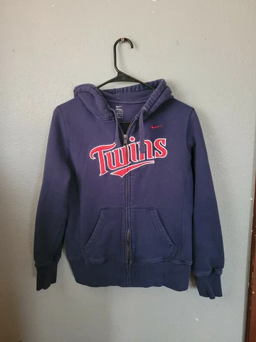 MLB Genuine Merchandise Minnesota Twins Full Zip Hooded Sweater Women's Medium Cover