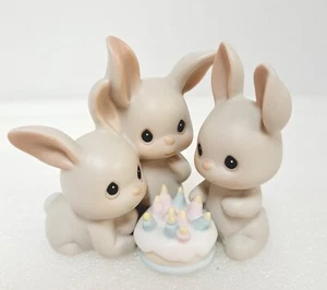 Precious Moments Birthday Bunnies Figur Another Year & More Grey Hares 1994 - Bild 1 von 9