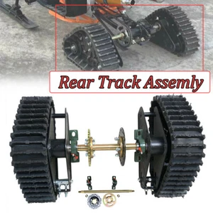 A Pair Go Kart ATV UTV Buggy Quad Rear Wheel Snow Rubber Sand Tracks Snowmobile - Foto 1 di 11