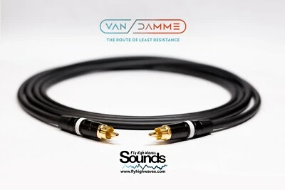 MOGAMI, VAN DAMME, WAVES SOUNDS, NEUTRIK 2X RCA ◎ RCA Phono, Amplifier, Turntable Cables Van Damme HI-END Components 1m