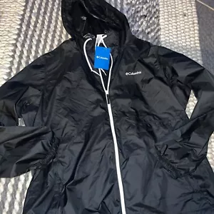 Giacca nera nuova con etichette Columbia Center Ridge da donna frangivento nera taglia 2X $75 - Foto 1 di 4