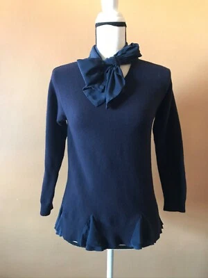 Пуловер MARC BY MARC JACOBS синий шерстяная смесь шелк галстук свитер размер маленький - Изображение 1 из 4