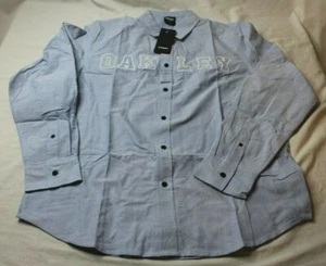 Oakley Herren Icon Oxford Logo Langarm Hemd, Marvel Blau Gr. Large Neu - Bild 1 von 5