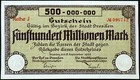 New ListingDresden 1923 500 Million Mark Inflation Notgeld Banknote Germany