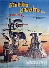 TIME BANDITS - BOAT / GILLIAM / CLEESE / CONNERY - ORIGINAL LARGE MOVIE POSTER