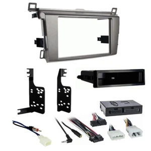 Kit de tablero y cables de instalación de radio Din simple 99-8242G para RAV4 con amplificador y SWI/SWC - Imagen 1 de 8