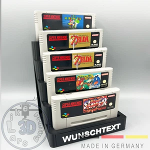 Spielehalter passend für Super Nintendo SNES – Aufsteller Spiele Ständer Stand - Bild 1 von 8