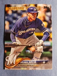 2018 Topps Limited #196 Orlando Arcia Milwaukee Brewers - Picture 1 of 2