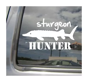 Sturgeon Hunter - Angeln Fisch hochwertig - Auto Auto Vinyl Aufkleber Aufkleber 04040 - Bild 1 von 2