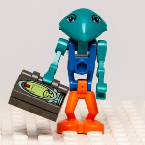 LEGO LoM Minifigura: Marciano, Cuerpo Azul Piernas Naranja (lom018) Vida en Marte Alien - Imagen 1 de 6