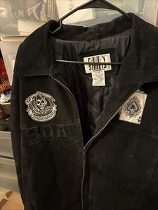 Sons Of Anarchy Leather Coat Xlt Zipper Needs To Be Fixed - Picture 1 of 5