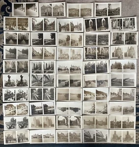 49 VISTAS ESTEREOSCÓPICAS DEL CAMPO DE BATALLA PRIMERA GUERRA MUNDIAL, Gante, Lovaina, Lieja - Imagen 1 de 22