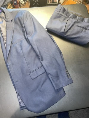 Pavaratti Collezione 2pc Suit Deep NAVY 40R Pants 34W X 29L Excellent Condition - Image 1 of 4