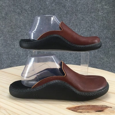 Josef Seibel Slippers Womens 41 F Monaco 202 G Slip On Mule Clogs Brown Leather - Image 1 of 4