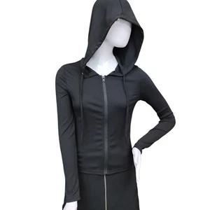 Sudadera con Capucha Shein Acanalada Cremallera Completa con Cordón Talla Pequeña Ajustada Ligera - Imagen 1 de 10