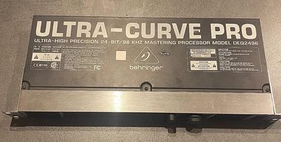 Behringer DEQ2496 UltraCurve Pro 24bit/96kHz Mastering Processor Rackmount as is - Image 1 of 4