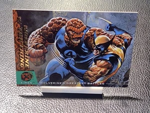 1994 Fleer Ultra X-Men Wolverine vs Thing Greatest Battles #141 Marvel Card - Bild 1 von 2