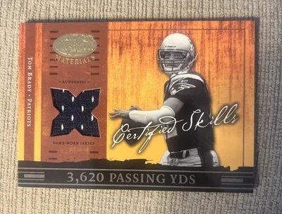 Camiseta deportiva Leaf Certified Skills Materials 2004 Tom Brady usada en juegos (azul marino) 137/175 Foto 1 de 4