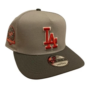 Los Angeles Dodgers New Era A-Frame 9FIFTY Grey Snapback Adjustable Cap Hat OSFM - Picture 1 of 10